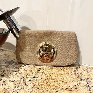 Tory Burch canvas clutch